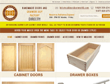 Tablet Screenshot of cabinetdoorworld.com